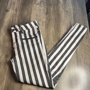Blackheart Monochrome Striped Pants